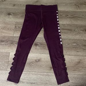 maroon leggings